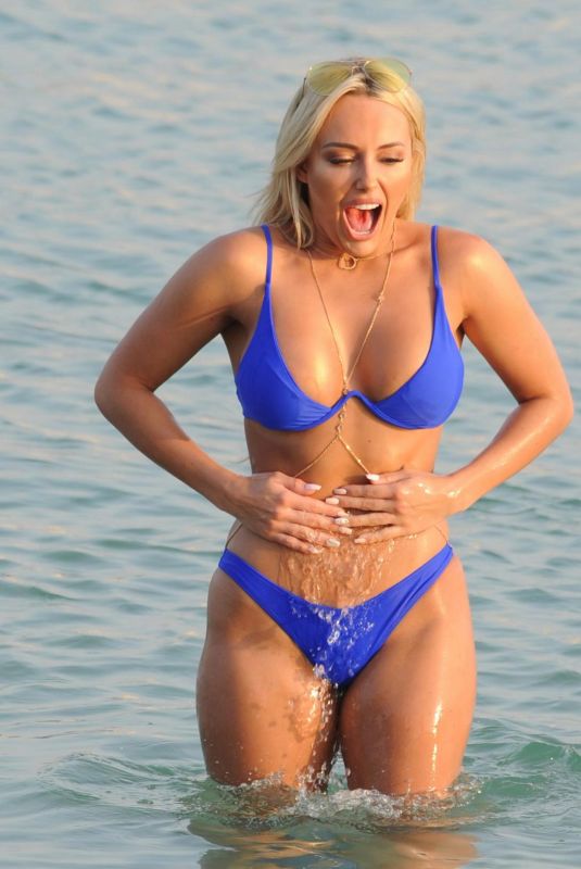 AMBER TURNER in Bikini at a Beach in Miami 03/08/2018