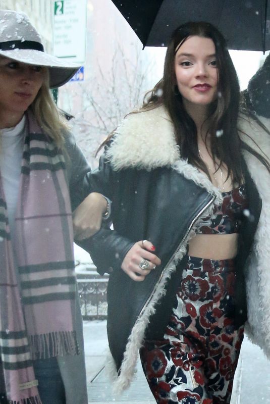 ANAY TAYLOR-JOY Arrives at Build Series in New York 03/07/2018
