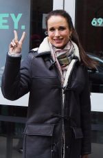 ANDIE MACDOWELL Arrives at Build Studios in New York 03/30/2018