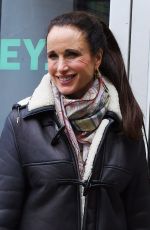 ANDIE MACDOWELL Arrives at Build Studios in New York 03/30/2018