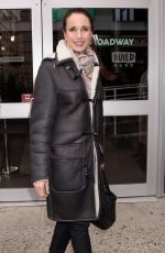 ANDIE MACDOWELL Arrives at Build Studios in New York 03/30/2018