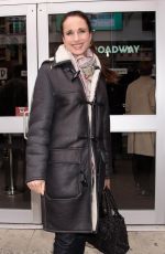 ANDIE MACDOWELL Arrives at Build Studios in New York 03/30/2018