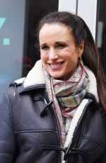 ANDIE MACDOWELL Arrives at Build Studios in New York 03/30/2018