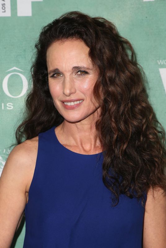 ANDIE MACDOWELL at Women in Film Pre-oscar Cocktail Party in Los Angeles 03/02/2018