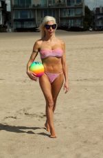 ANGELIQUE FRENCHY MORGAN in Bikini at a Beach in Malibu 03/06/2018