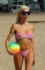 ANGELIQUE FRENCHY MORGAN in Bikini at a Beach in Malibu 03/06/2018