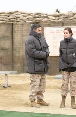 ANNA WOOD on the Set of The Code in New York 03/20/2018