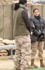 ANNA WOOD on the Set of The Code in New York 03/20/2018