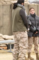 ANNA WOOD on the Set of The Code in New York 03/20/2018