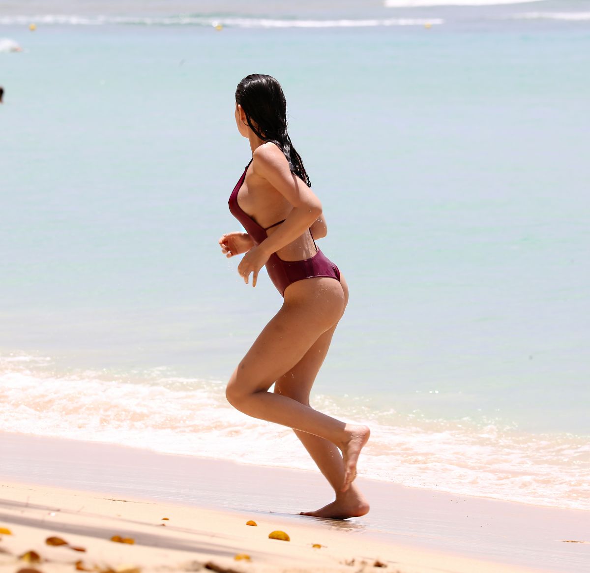 ANNE DE PAULA in Swimsuit at a Beach in Caribbean 03/25/2018.