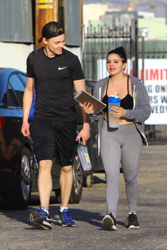 ARIEL WINTER and Levi Meaden Leaves a Gym in Los Angeles 03/08/2018