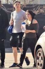 ARIEL WINTER and Levi Meaden Leaves a Gym in Los Angeles 03/24/2018