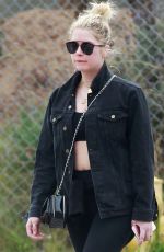 ASHLEY BENSON Heading to a Gym in Los Angeles 03/07/2018