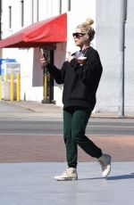 ASHLEY BENSON Out for Iced Coffee in Los Angeles 03/05/2018