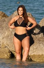 ASHLEY GRAHAM in Bikini and Swimsuit on the Set of a Photoshoot in Miami 03/14/2018