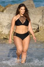 ASHLEY GRAHAM in Bikini and Swimsuit on the Set of a Photoshoot in Miami 03/14/2018