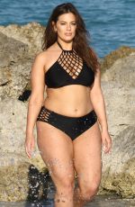 ASHLEY GRAHAM in Bikini and Swimsuit on the Set of a Photoshoot in Miami 03/14/2018