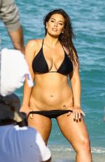 ASHLEY GRAHAM in Bikini and Swimsuit on the Set of a Photoshoot in Miami 03/14/2018