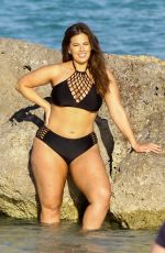ASHLEY GRAHAM in Bikini and Swimsuit on the Set of a Photoshoot in Miami 03/14/2018