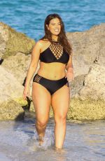 ASHLEY GRAHAM in Bikini and Swimsuit on the Set of a Photoshoot in Miami 03/14/2018