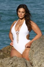 ASHLEY GRAHAM in Bikini and Swimsuit on the Set of a Photoshoot in Miami 03/14/2018