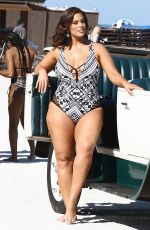 ASHLEY GRAHAM in Bikinis on the Set of a Photoshoot in Miami 03/15/2018
