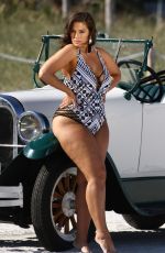 ASHLEY GRAHAM in Bikinis on the Set of a Photoshoot in Miami 03/15/2018