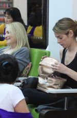 ASHLEY GREENE at Beverly Hills Nails and Spa 03/16/2018