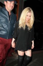 AVRIL LAVIGNE at Madeo Restaurant in West Hollywood 03/07/2018