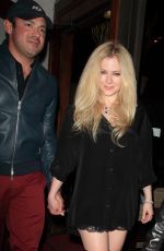 AVRIL LAVIGNE at Madeo Restaurant in West Hollywood 03/07/2018