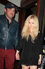 AVRIL LAVIGNE at Madeo Restaurant in West Hollywood 03/07/2018