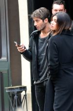 BELEN RODRIGUEZ and Andrea Lannone Leaves Their Hotel in Paris 03/21/2018