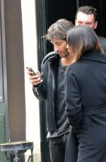 BELEN RODRIGUEZ and Andrea Lannone Leaves Their Hotel in Paris 03/21/2018