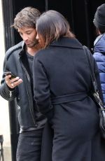 BELEN RODRIGUEZ and Andrea Lannone Leaves Their Hotel in Paris 03/21/2018