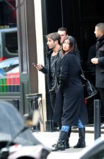 BELEN RODRIGUEZ and Andrea Lannone Leaves Their Hotel in Paris 03/21/2018