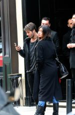 BELEN RODRIGUEZ and Andrea Lannone Leaves Their Hotel in Paris 03/21/2018