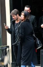 BELEN RODRIGUEZ and Andrea Lannone Leaves Their Hotel in Paris 03/21/2018