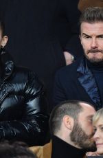BELLA HADID and David Beckham Paris Saint-Germain vs Real Madrid Game in Paris 03/06/2018
