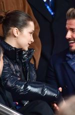 BELLA HADID and David Beckham Paris Saint-Germain vs Real Madrid Game in Paris 03/06/2018