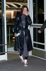 BELLA HADID Arrives at JFK Airport in New York 03/10/2018