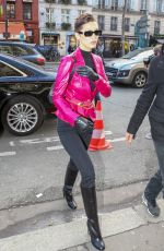 BELLA HADID at Cafe De Flore in Paris 03/03/2018