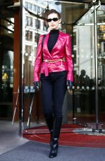 BELLA HADID at Cafe De Flore in Paris 03/03/2018