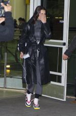 BELLA HADID at JFK Airport in New York 03/09/2018