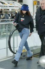 BELLA HADID at JFK Airport in New York 03/22/2018