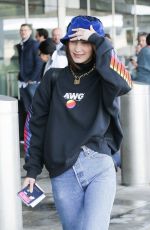 BELLA HADID at JFK Airport in New York 03/22/2018