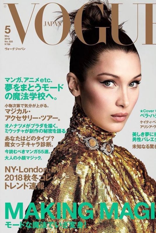 BELLA HADID in Vogue Magazine, Japan May 2018