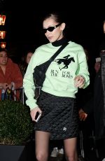 BELLA HADID Leaves Her Hotel in Paris 03/03/2018