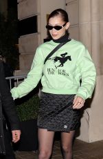 BELLA HADID Leaves Her Hotel in Paris 03/03/2018