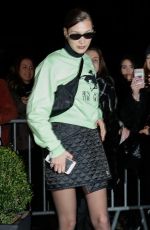 BELLA HADID Leaves Her Hotel in Paris 03/03/2018