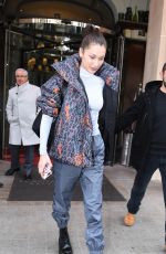 BELLA HADID Leaves Her Hotel in Paris 03/05/2018